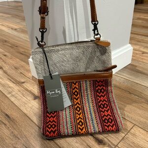 NWT Myra Cowhide & Multi-color Crossbody Bag